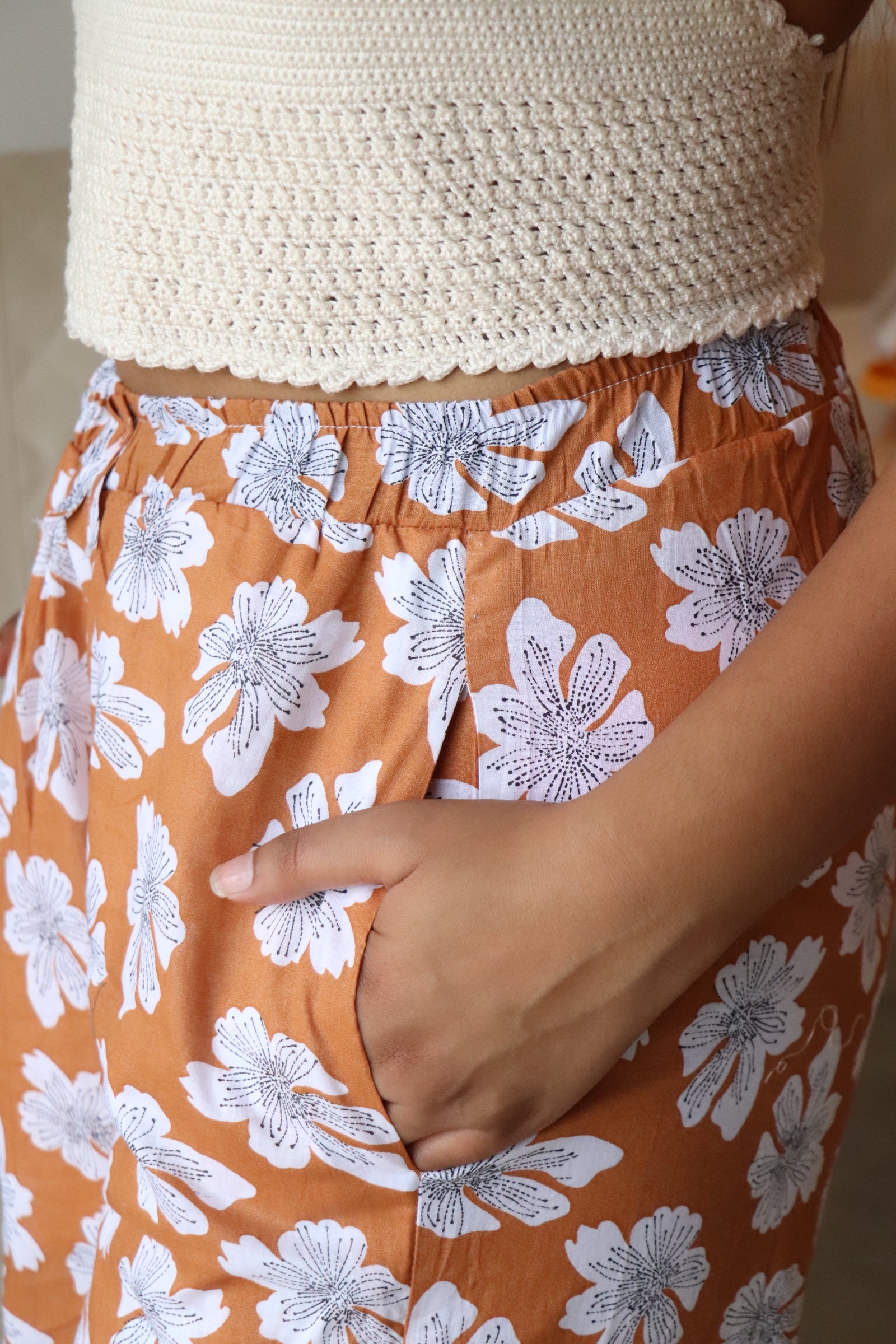 Spacious Flower Cotton Pyjamas