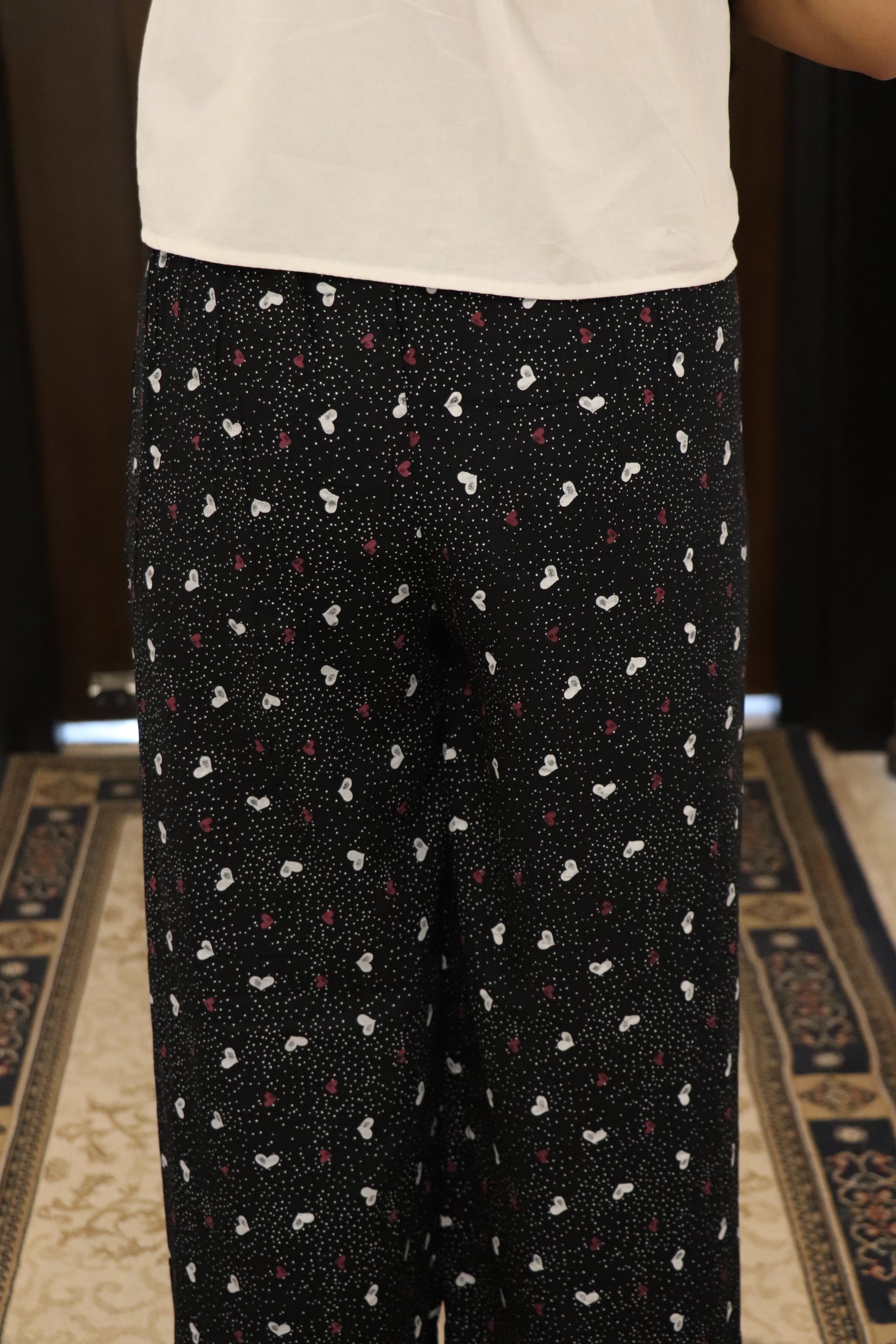 Mini Hearts Rayon Pyjamas