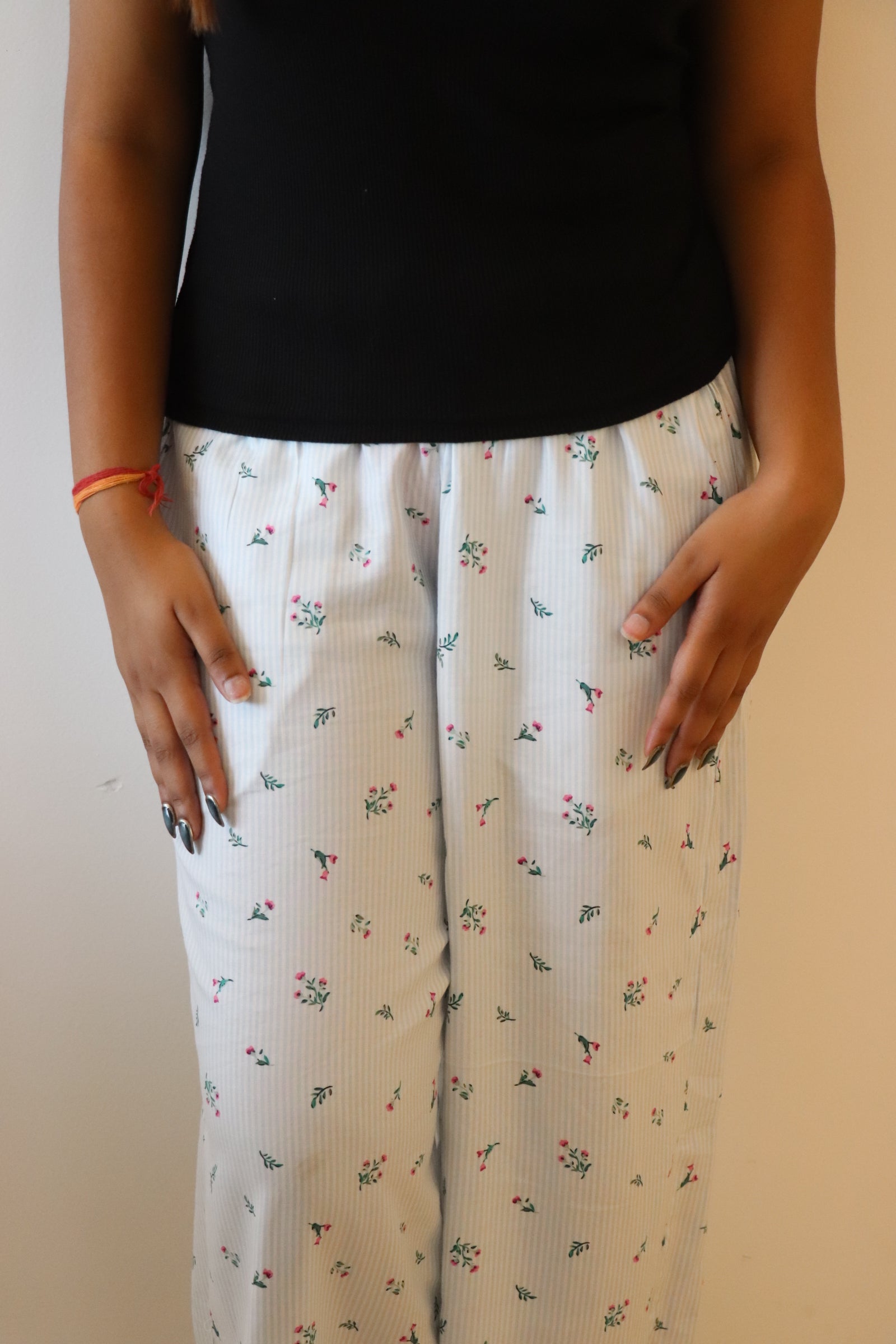Ditsy Stripe Viscose Pyjamas