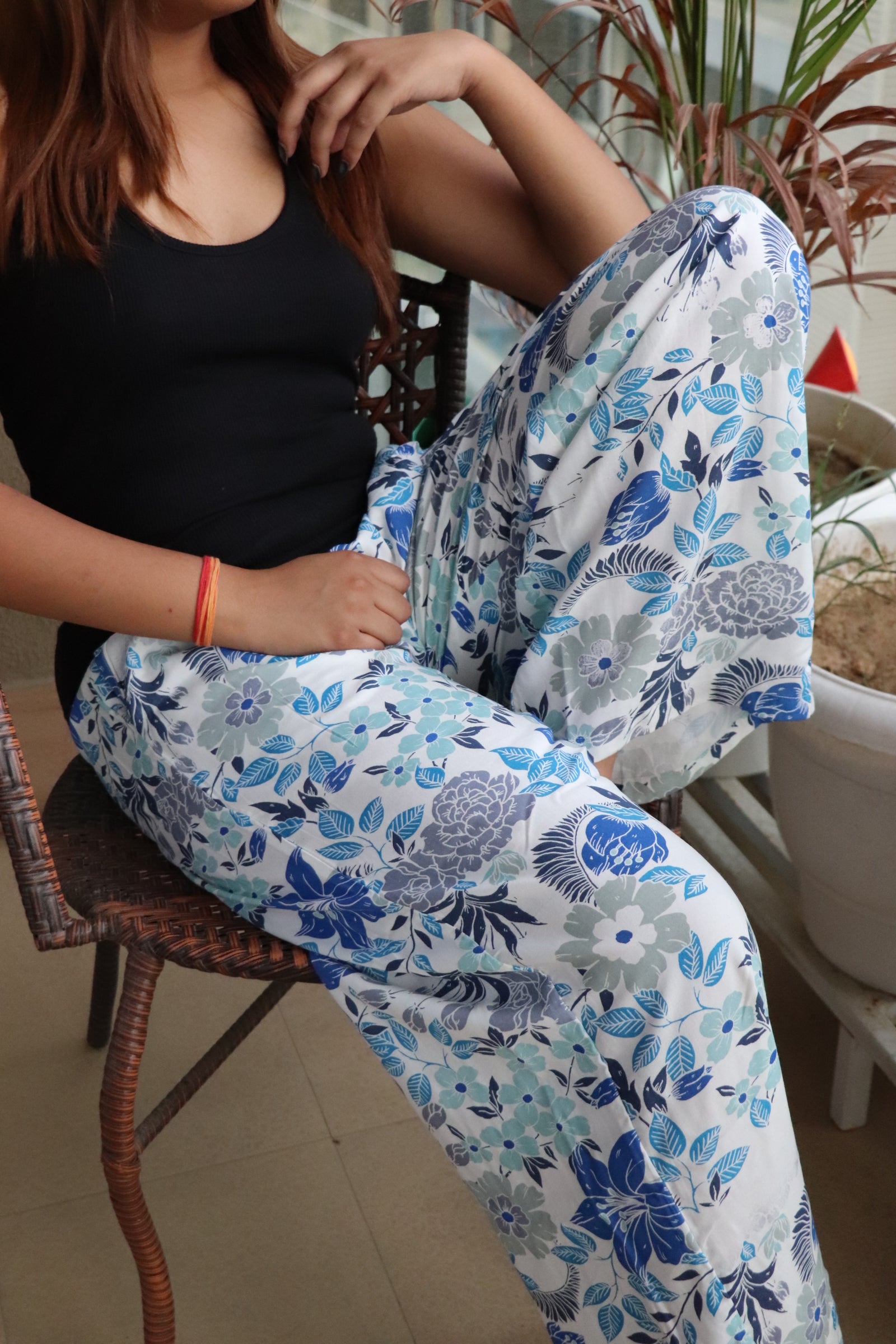 Ditsy Stripe Viscose Pyjamas